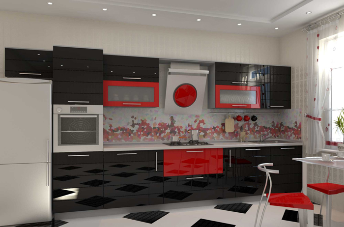 three colors in the design