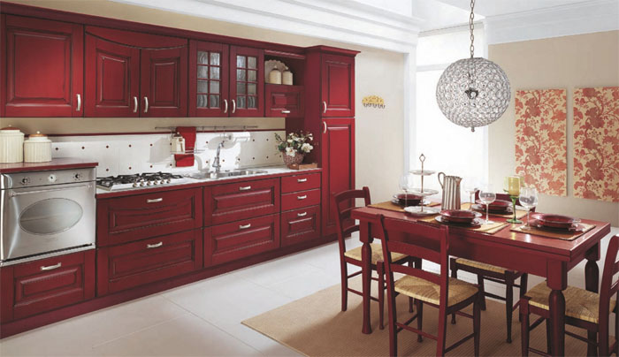 Where appropriate kitchen with mahogany