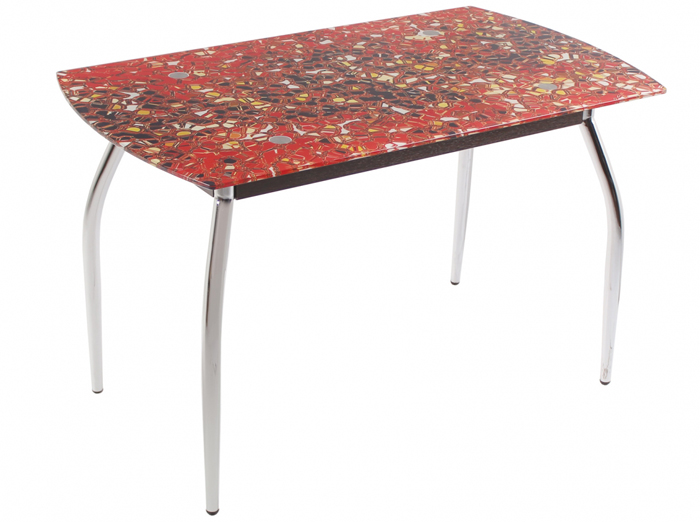 table with color pattern