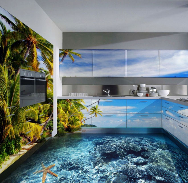 Кухня фотообои