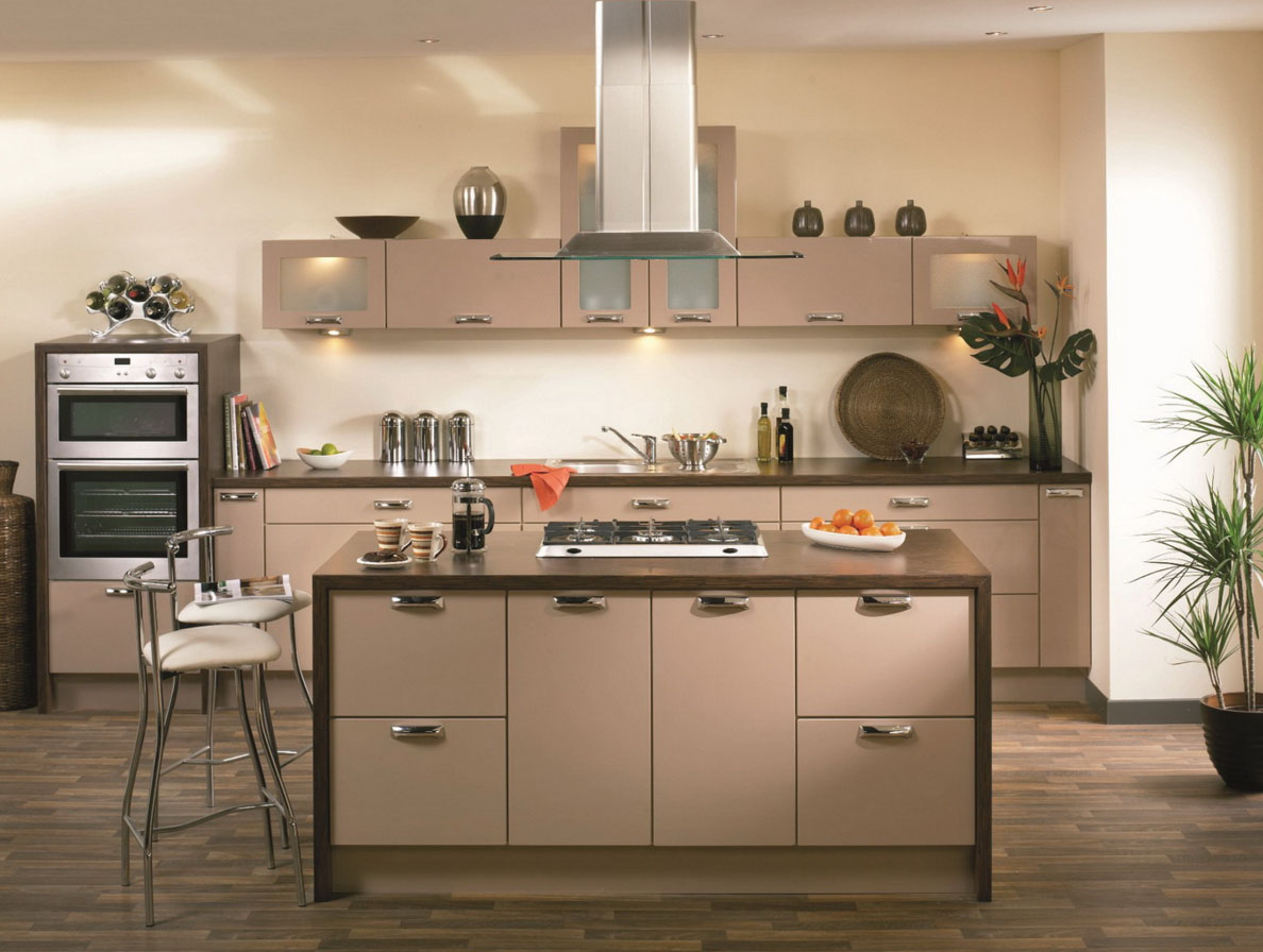 Kitchen color of coffee with milk