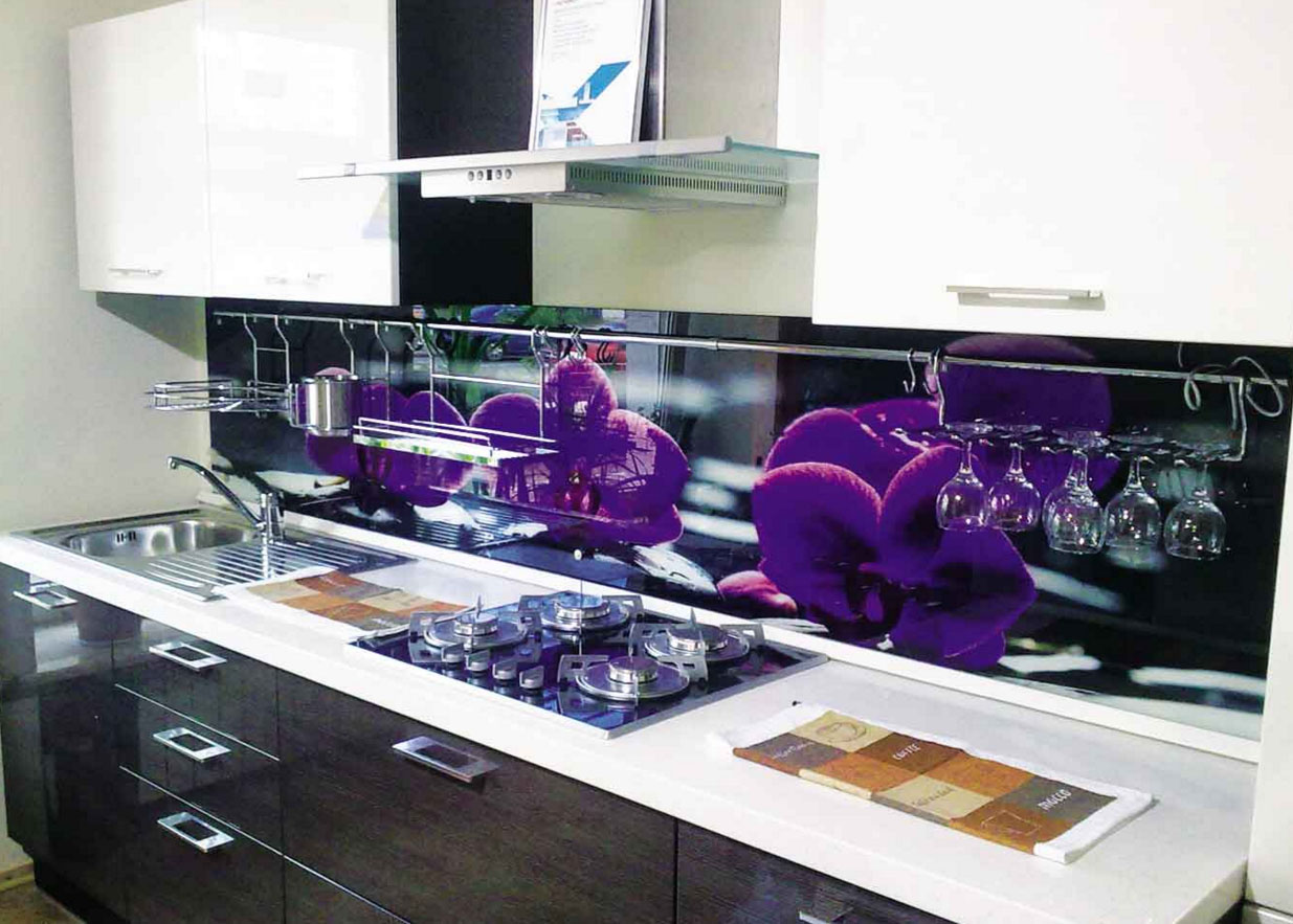 Кухонный фартук из фотоплитки