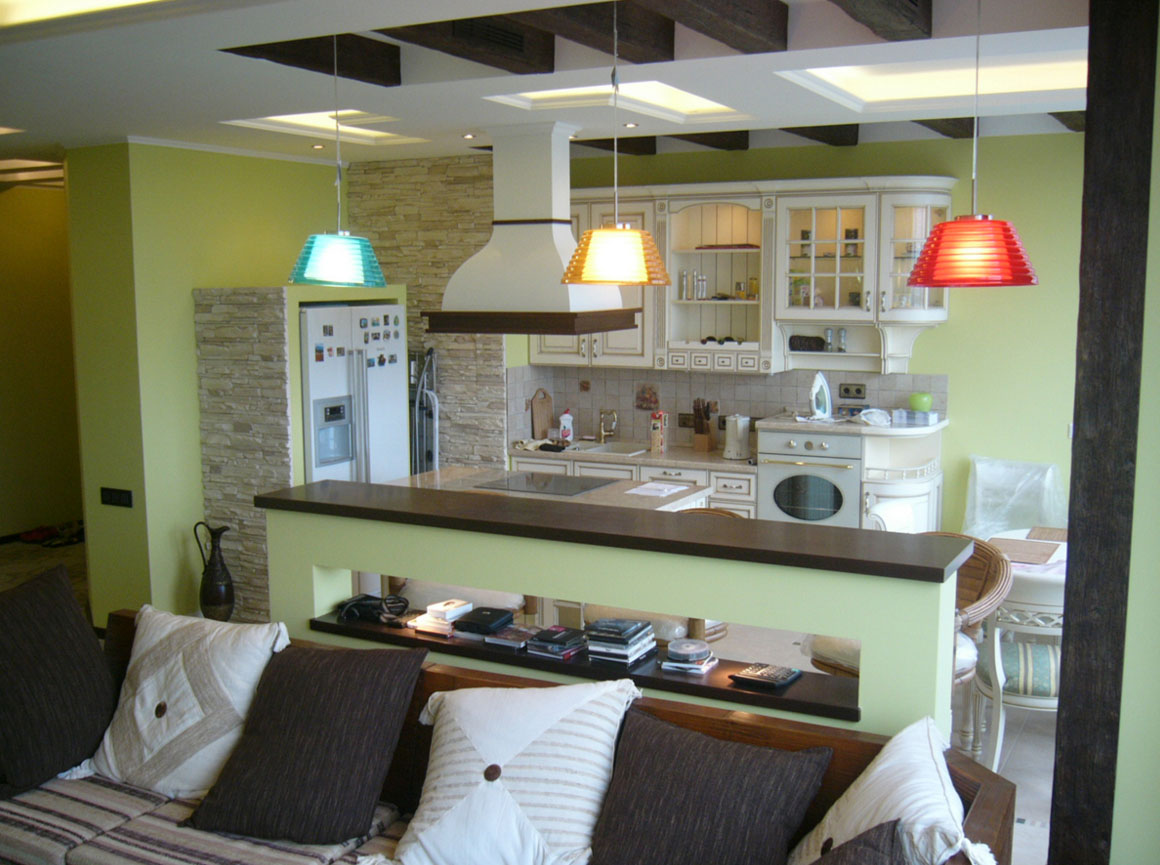 Освітлення в залі - кухні