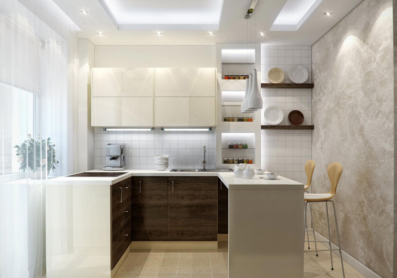 Освещение на кухне