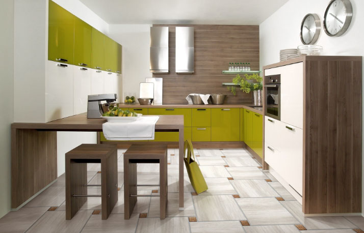 U-shaped kitchen