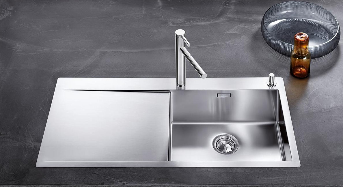 Welded stainless steel sink