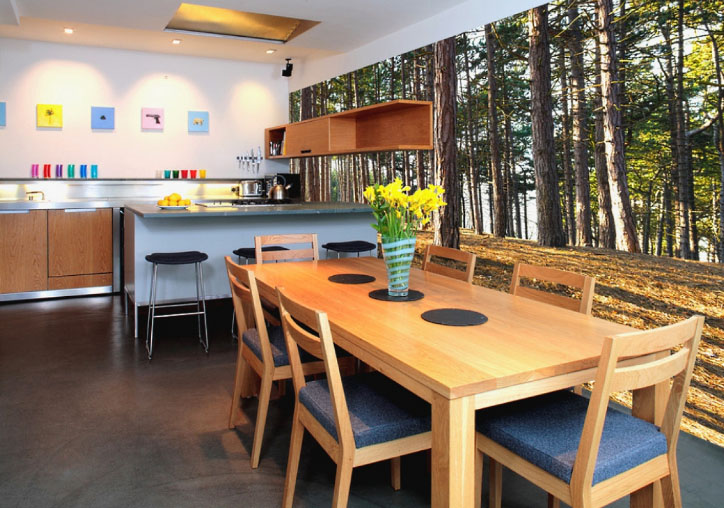 Фотообои на кухне