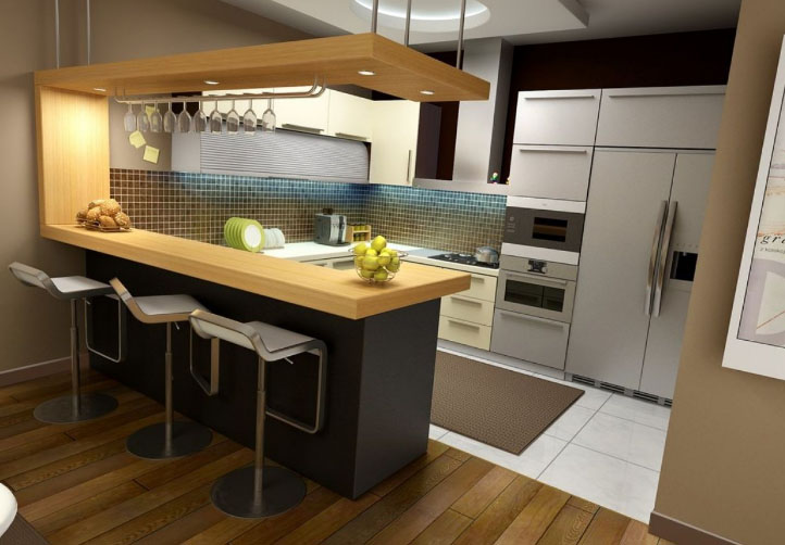 барна стійка на кухні