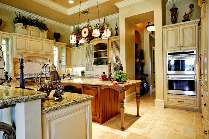 beige American style kitchen