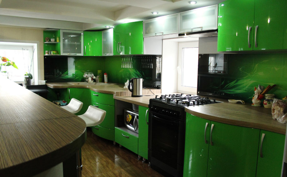 дызайн кухні 10 кв метраў