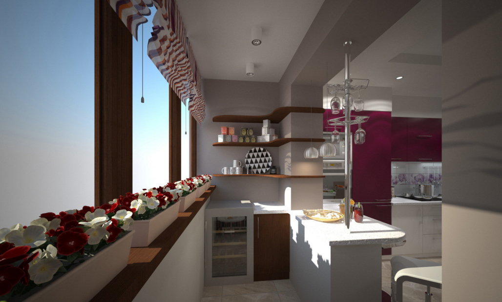 Kitchen on the loggia