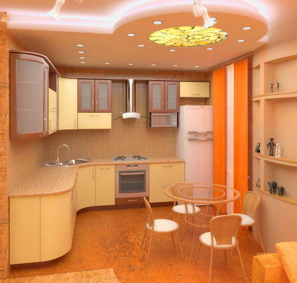Renovated kitchen in a new building