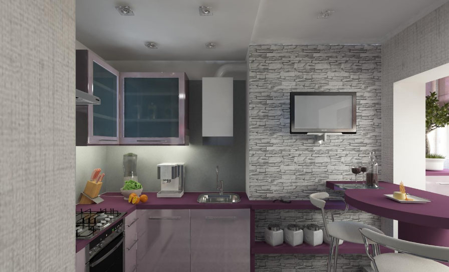 Планіроўка кухні ў хрушчоўцы