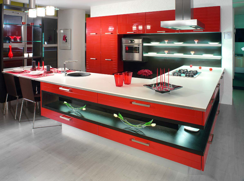 Сучасна корпусні меблі для кухні