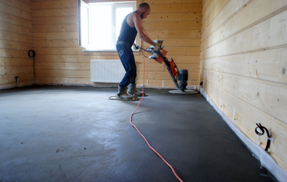 Kitchen floor screed