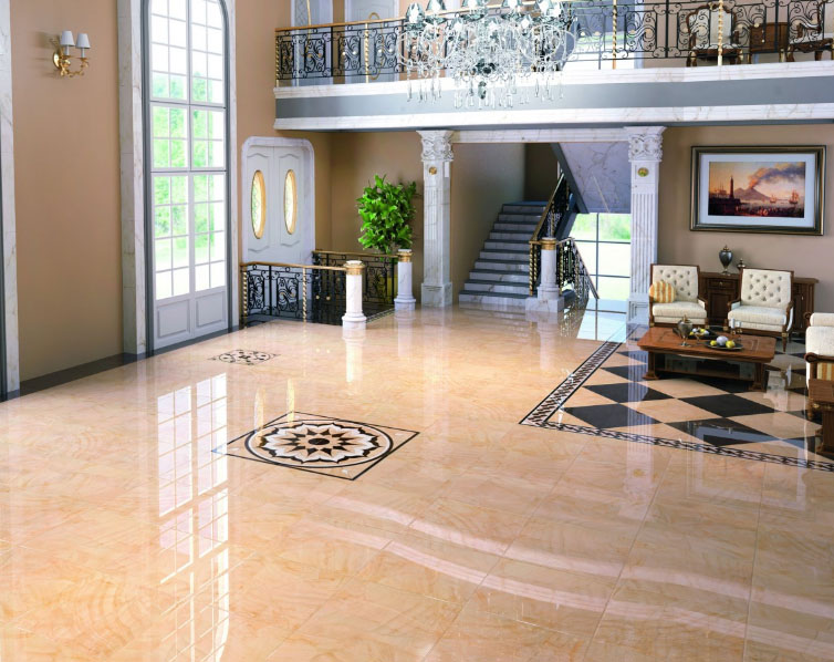 yashash xonasida granit plitalar