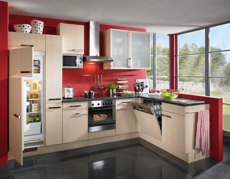 красива вбудована кухонні меблі