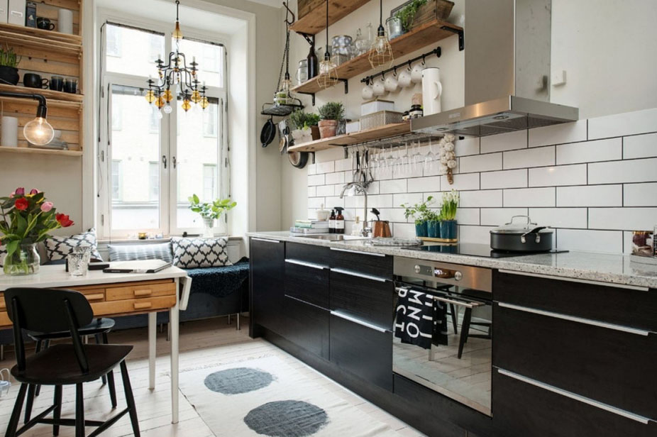 красива кухня в скандинавському стилі