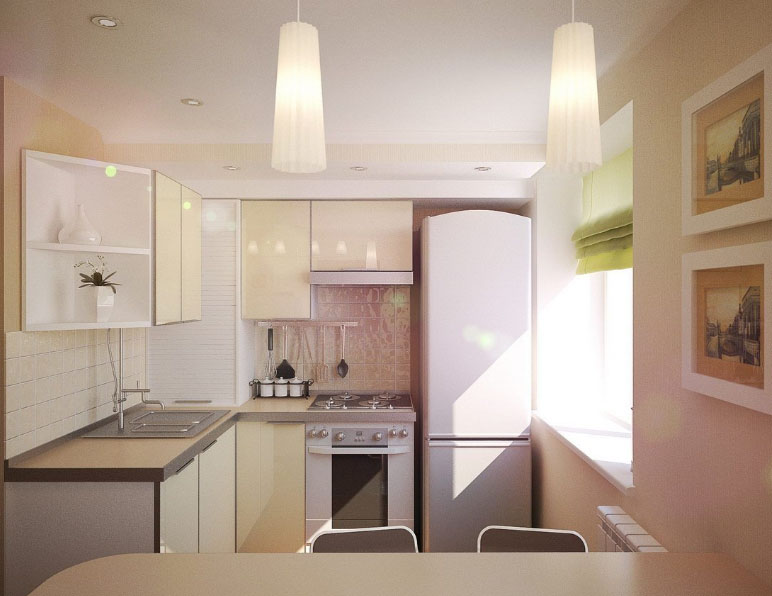 small kitchen in the Khrushchev