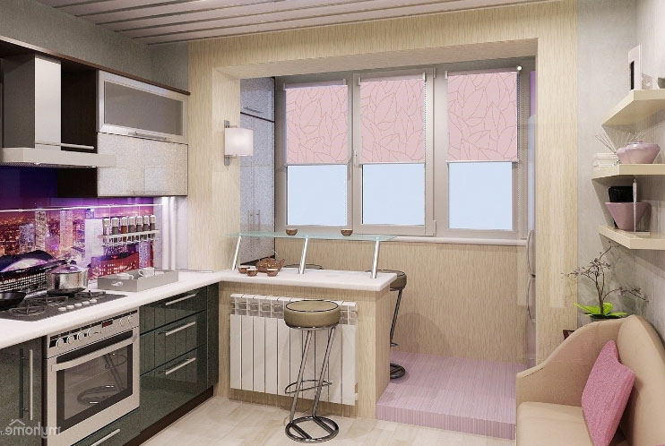 kitchen on the loggia