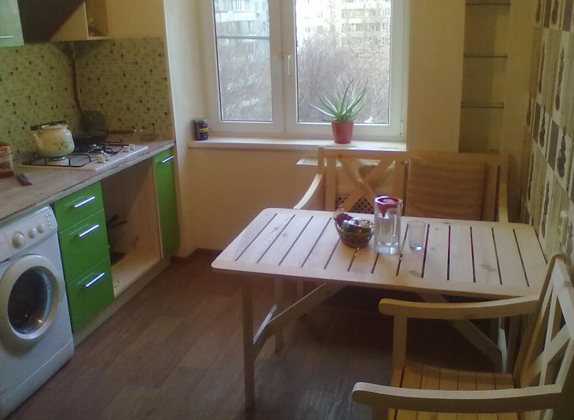 kitchen after minor repairs