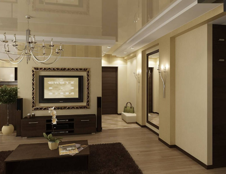 кухня з гасцінай