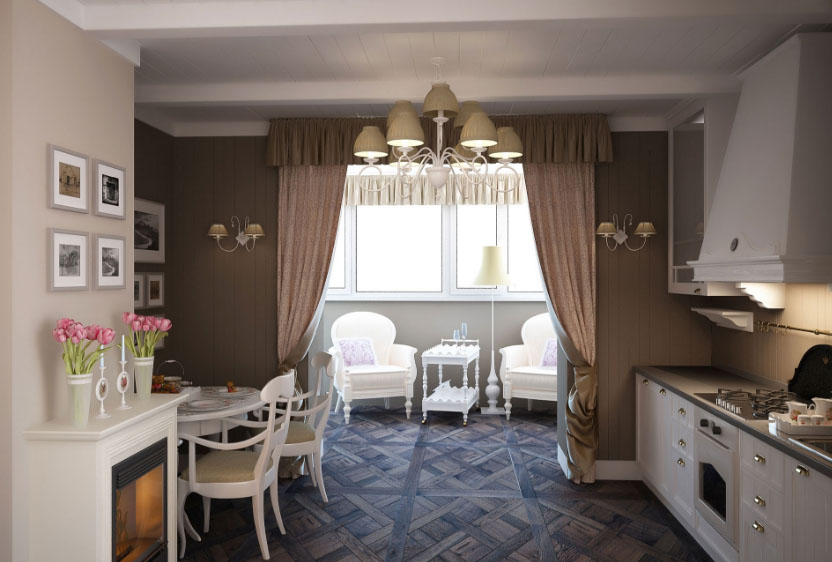 dining area on the balcony