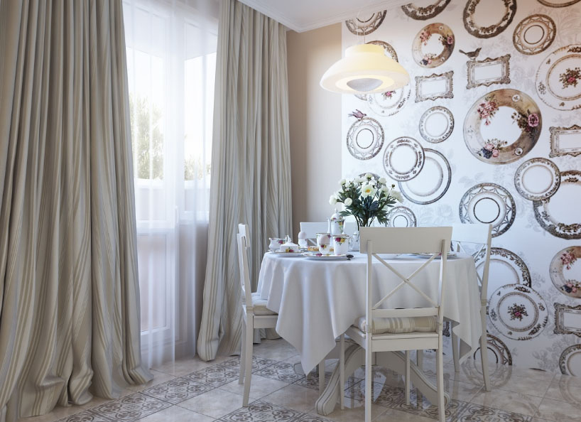 шпалеры на кухні