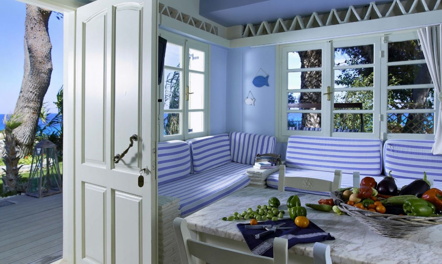 simple kitchen in Greek style