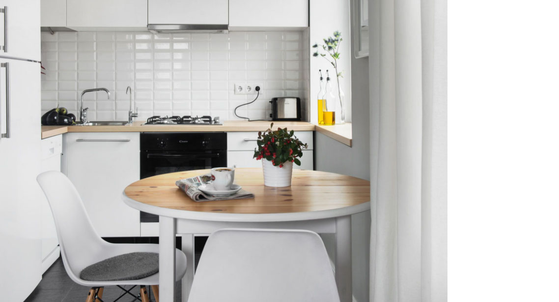 stylish small kitchen