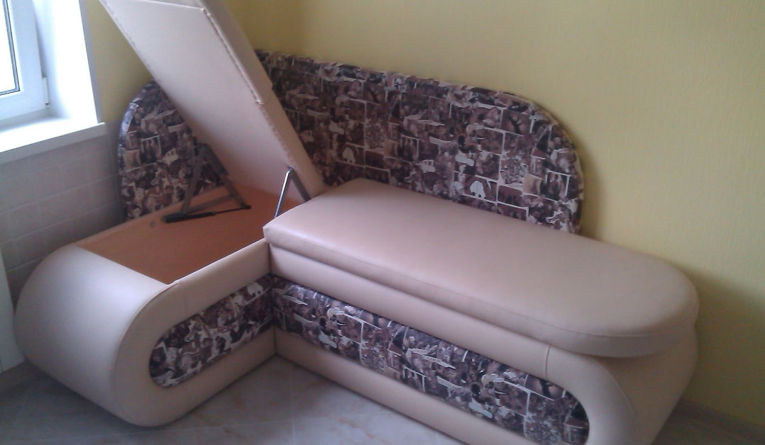 sofa in the kitchen