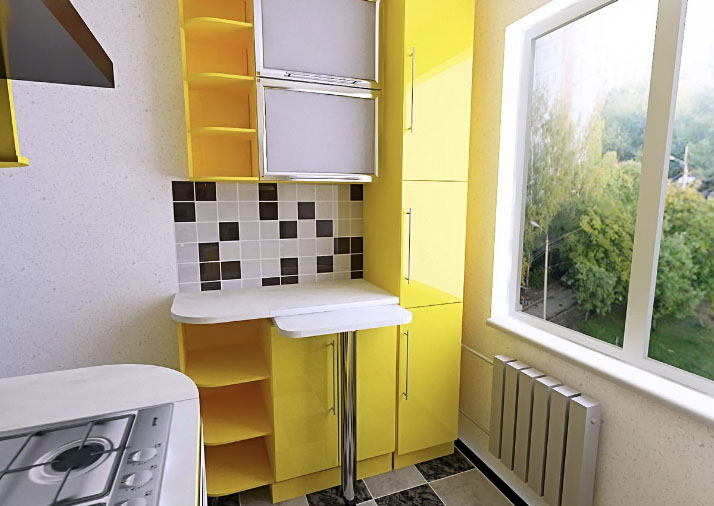 дизайн маленькой кухни на 5.5 метров