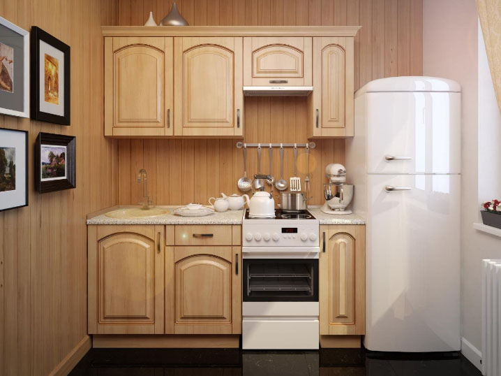 красивый дизайн маленькой кухни на 5.5 метров
