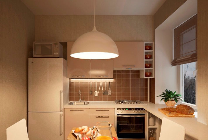 маленькая кухня на 5.5 метров