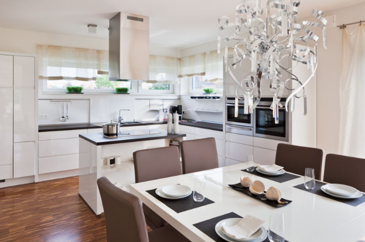 White kitchen interior