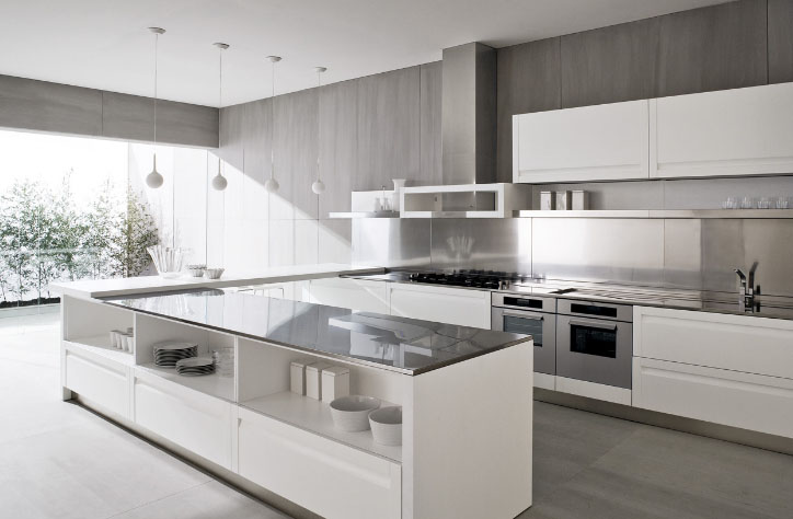 Дизайн белой кухни