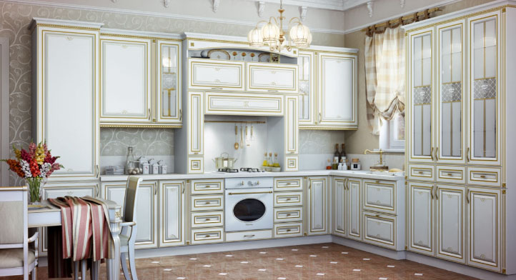 Кухня с патиной