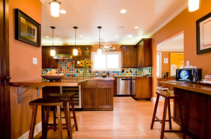 Оранжевая кухня