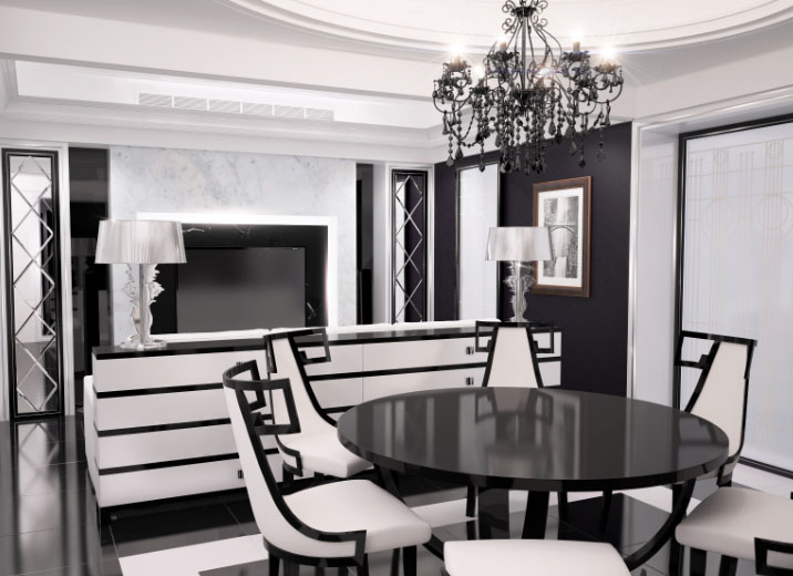 Стыль арт-дэко ў трапезнай