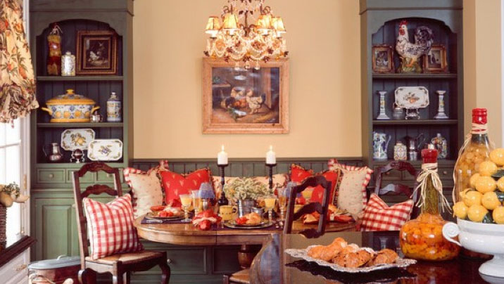 аксэсуары на кухні ў стылі Кантры