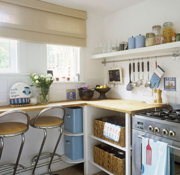 bar in a small kitchen