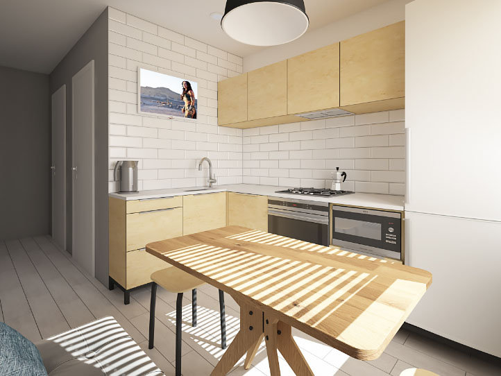 white kitchen 7 squares