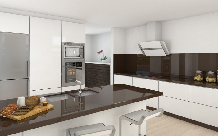 бело-шоколадная кухня