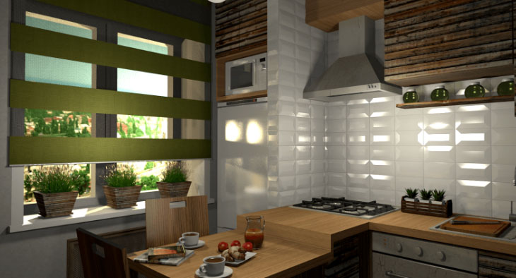 обустройство маленькой кухни