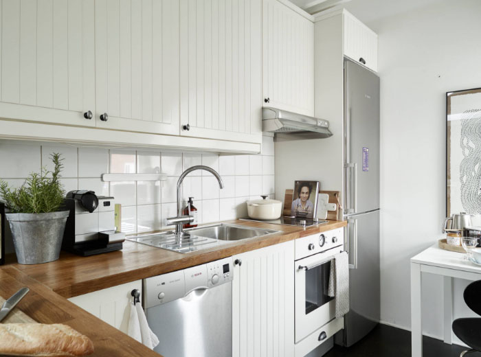 стильная планировка кухни 6 квадратных метров