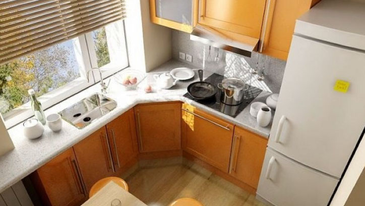 Інтер'єр маленької кухні