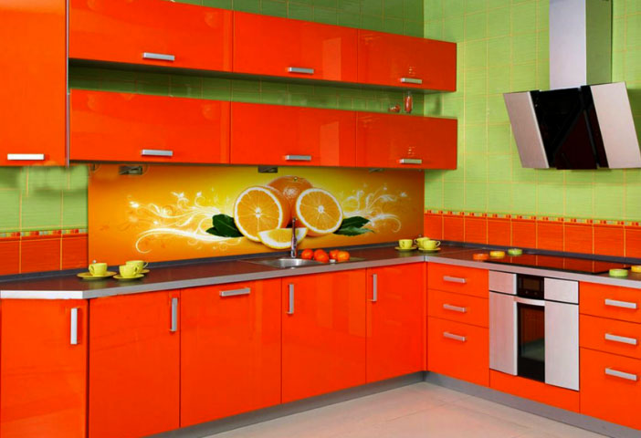 Orange kitchen