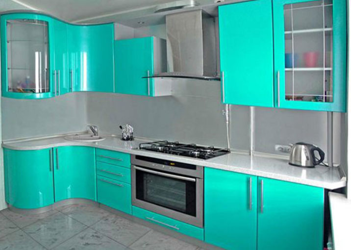 turquoise kitchen