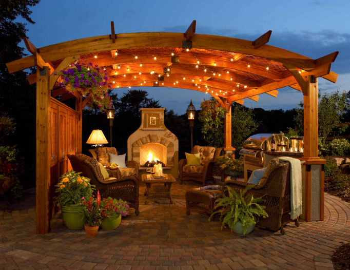 o'z qo'llari bilan yozgi oshxona