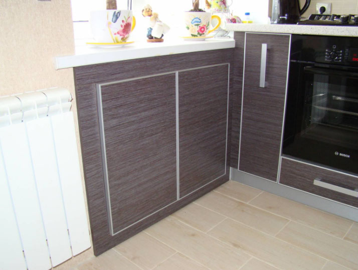 niche under the window under the kitchen style